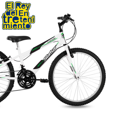 Bicicleta Montaña Status Rod 24 Cambios 18 Vel Niña Blanco