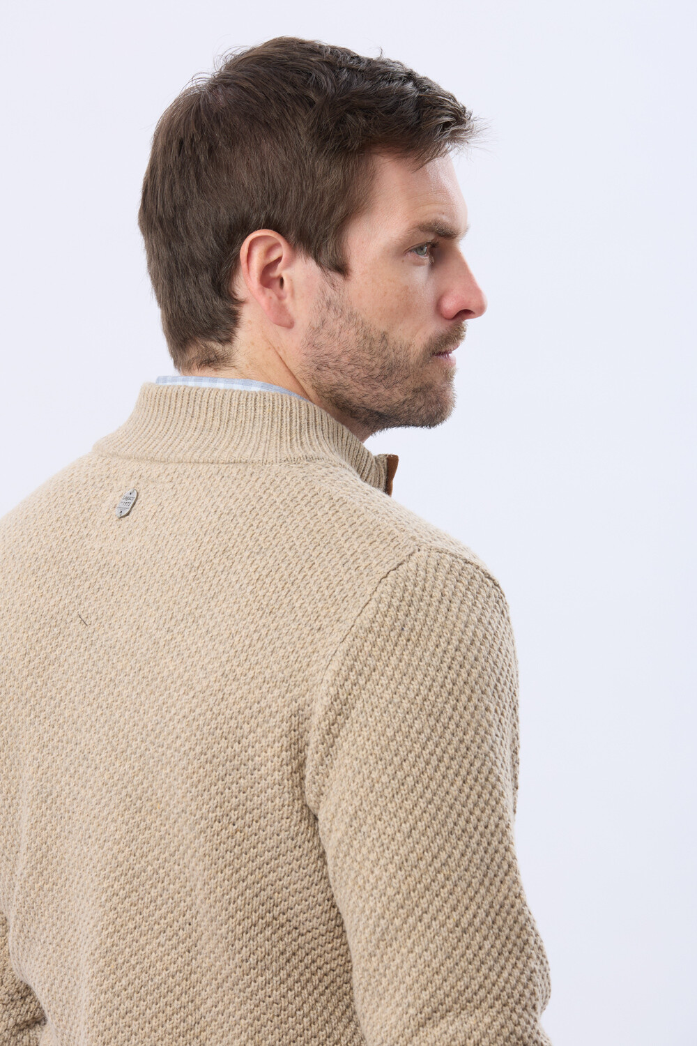 BUZO TEJIDO TEXTURADO Beige