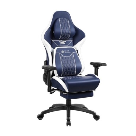 SILLA GAMER SHOT-GLADIATOR COLOR AZUL Y BLANCO 001