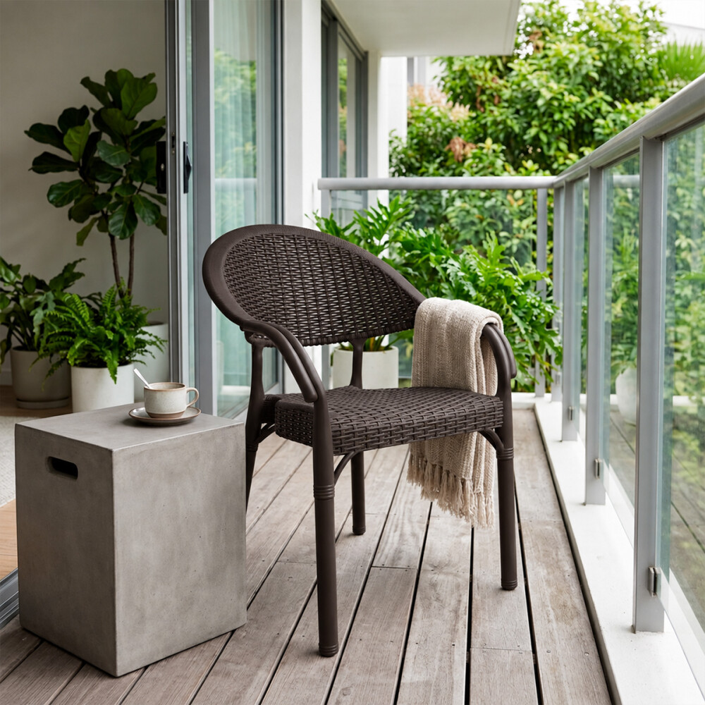 Silla de exterior Bambú Marrón
