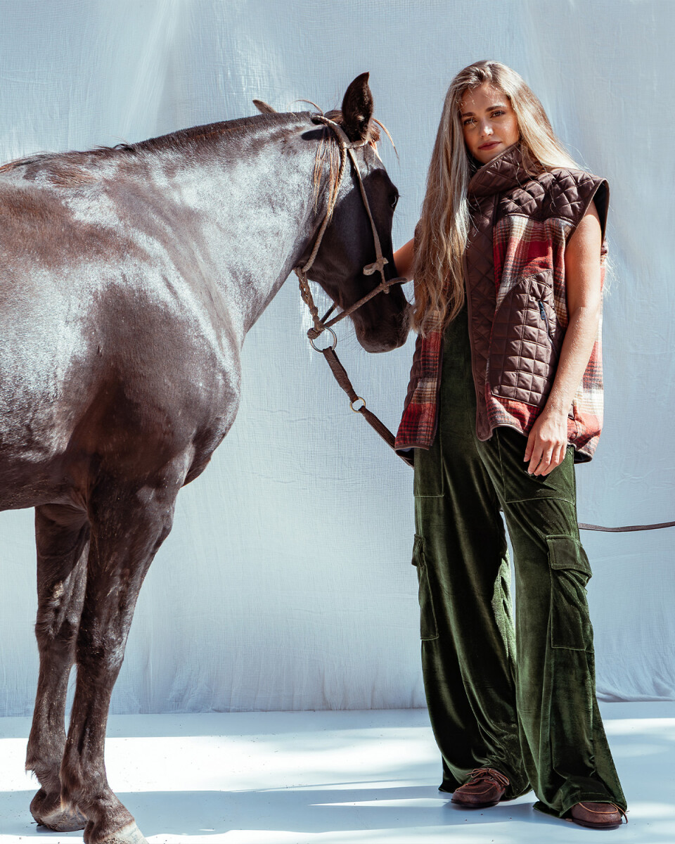 Saddle vest - Rojo / Chocolate 