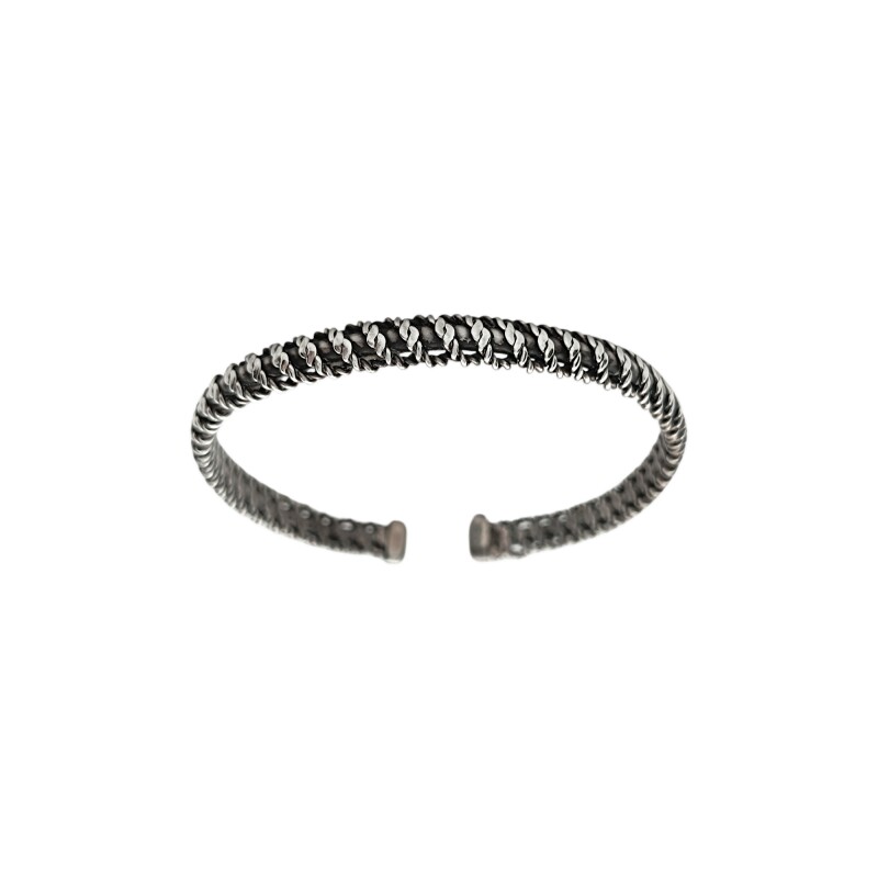 Brazalete tejido-Plata 925-Sin Piedra-BR3034 sinpiedra