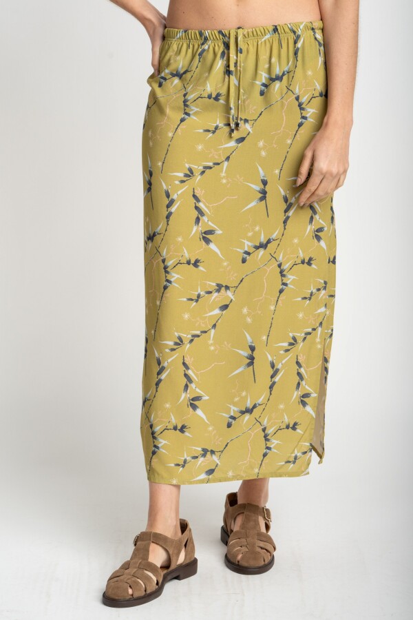 Falda Print Pistacho