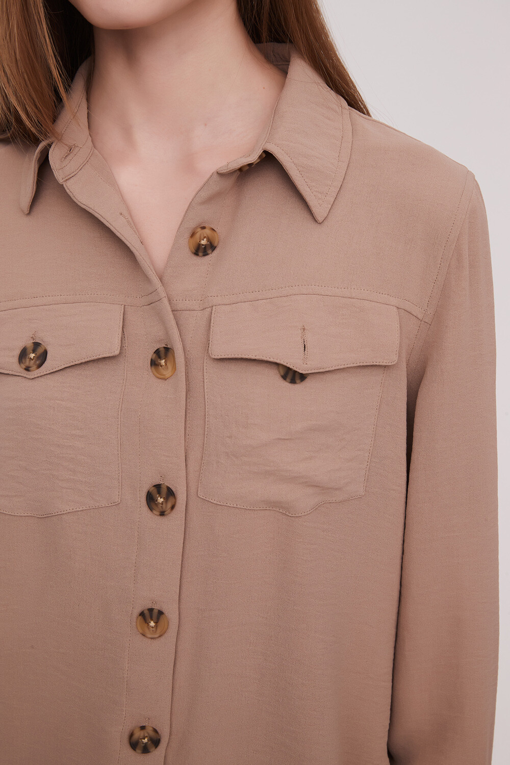 Camisa Kiling Beige Oscuro