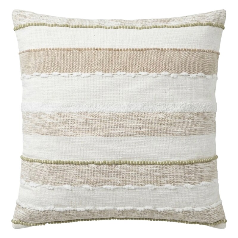 COJIN CUAD BEIGE COMB 60X60CM Unica
