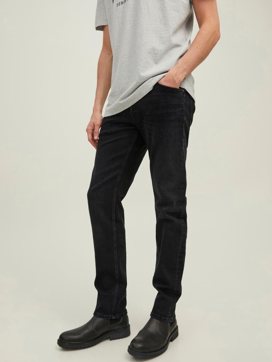 Jeans Tapered Fit "mike" - Black Denim 