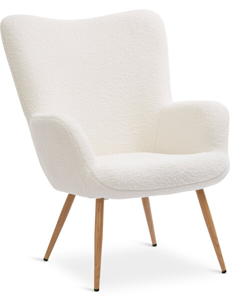 Sillón HUNDESTED 1 cuerpo tela felpa crudo Sillón HUNDESTED 1 cuerpo tela felpa crudo