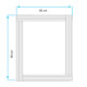 ESPEJO ANTI CORROSION RECTANGULAR 80X60 CM PARA BAÑO 000