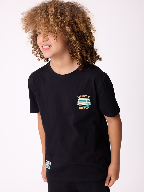T-SHIRT LUNGUD TEEN RUSTY Negro
