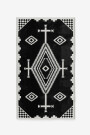 OVERSIZED JACQUARD SPA TOWEL Blanco Y Negro