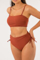 Top drim textura rib Terracota