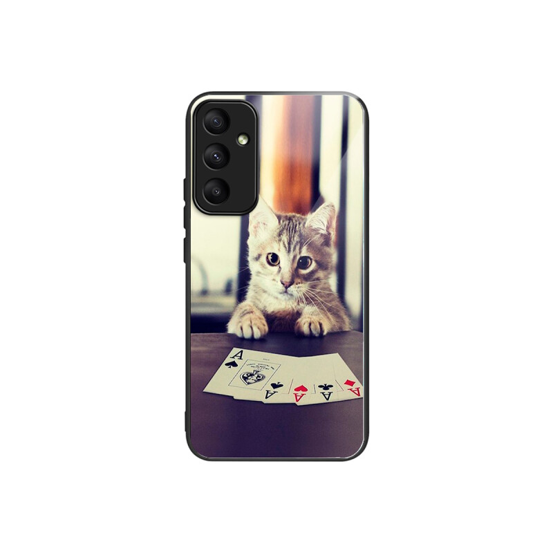Protector para Samsung Galaxy A55 diseño gato póker Protector Para Samsung Galaxy A55 Diseño Gato Póker