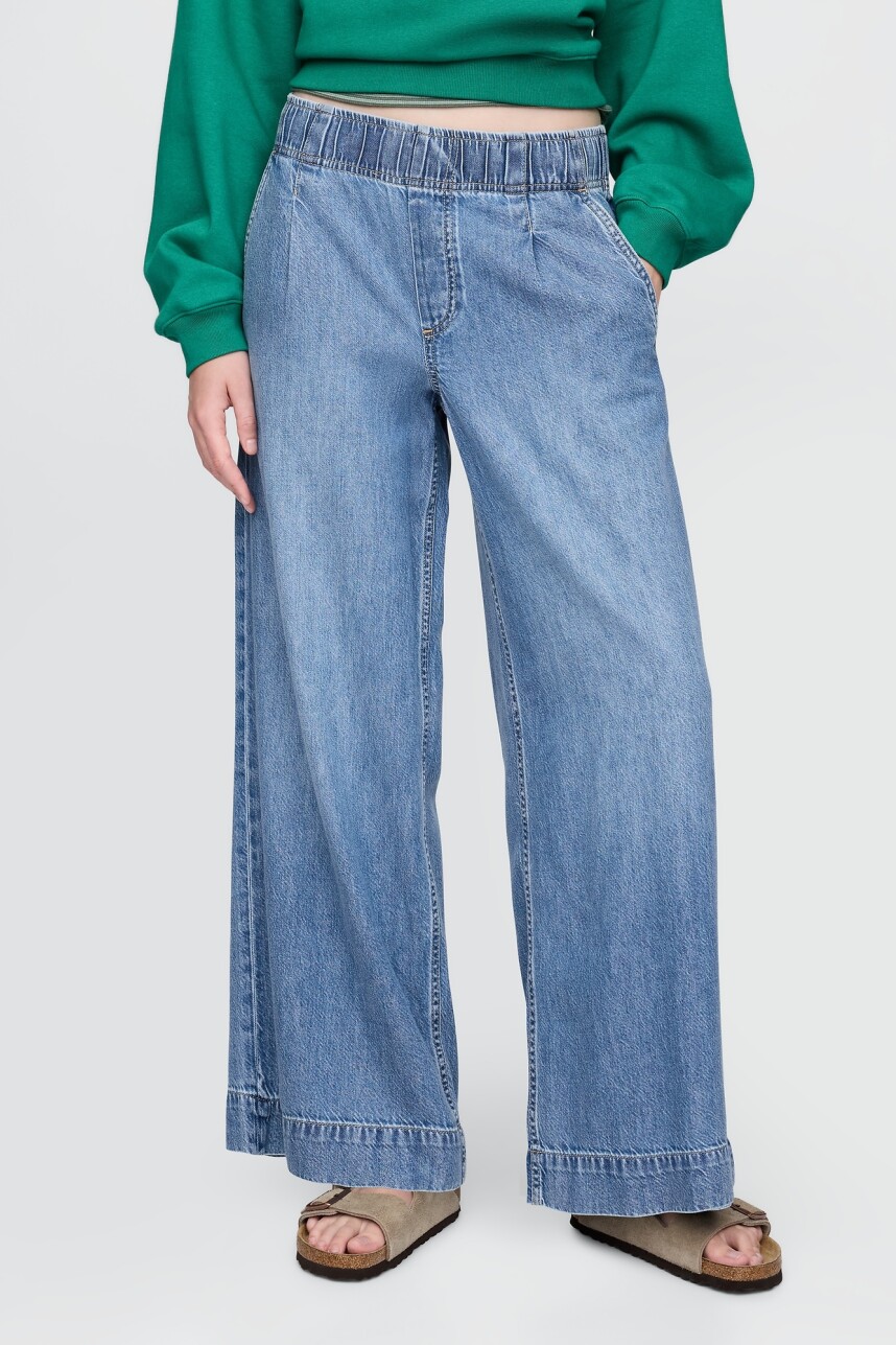 Jean Baggy Easy Mujer Medium Indigo 1