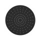 GRIFERIA ROSETA BAÑO NEGRO MATE ABS 25X7 CM REDONDA NEGRO