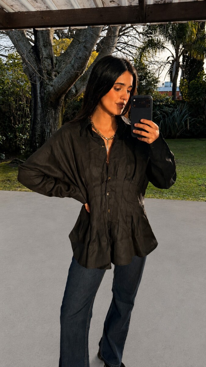 Corset Shirt - Negro 