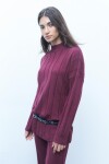Sweater rib bordo