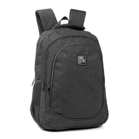 Mochila Bonus Culture 3 cierres y Bolsillos de Red GRIS