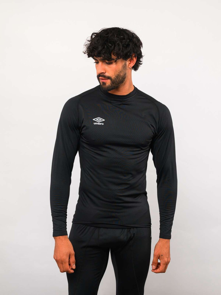Remera Manga Larga Térmica Brush de Hombre - Negro 