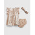 MOD FOIL DRESS W HB GOLD