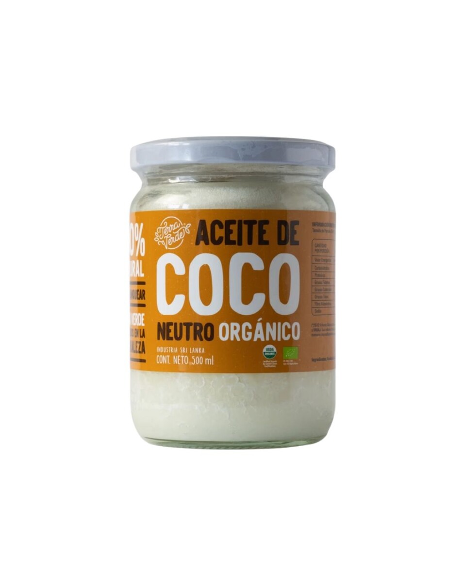 Aceite de coco Neutro Orgánico 500ML 