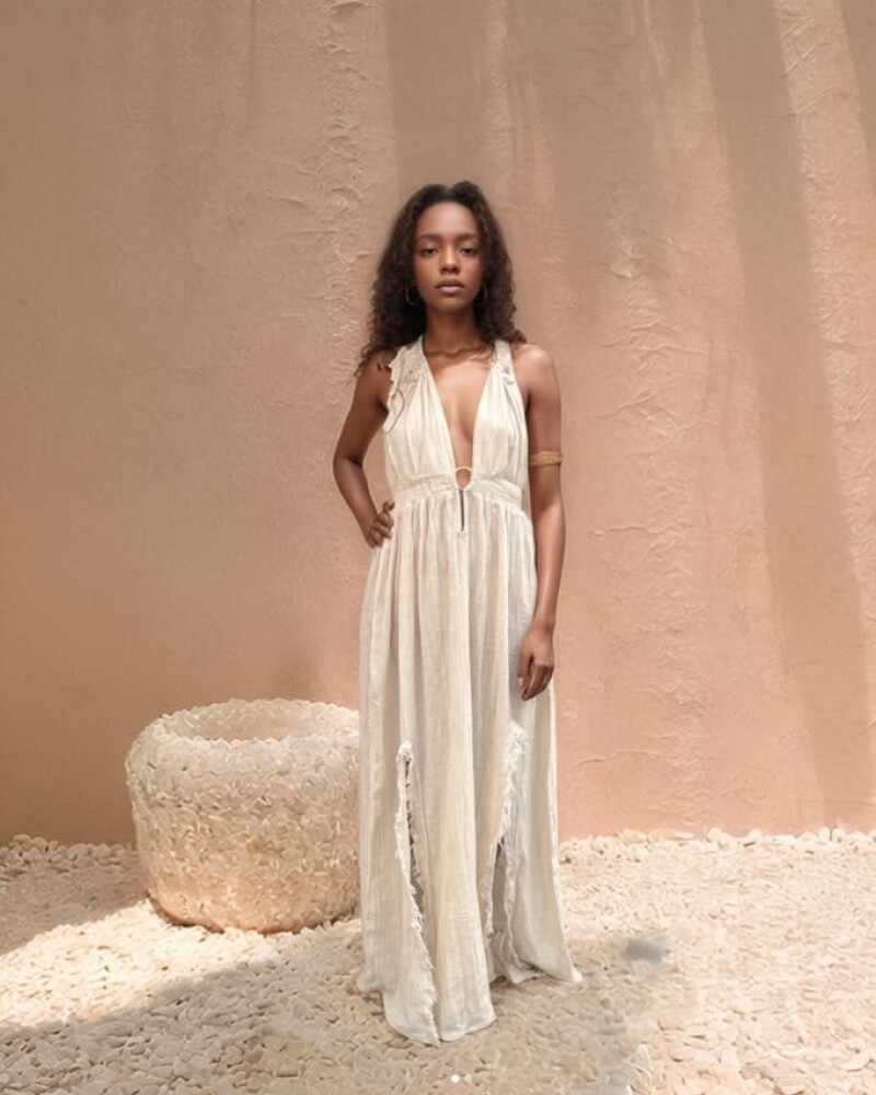 vestido atena BLANCO