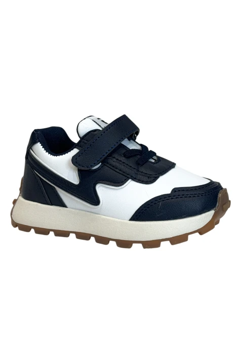 Zapatos Con un Velcro Azul