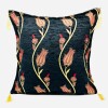 Funda almohadón Tulipa negro Funda almohadón Tulipa negro