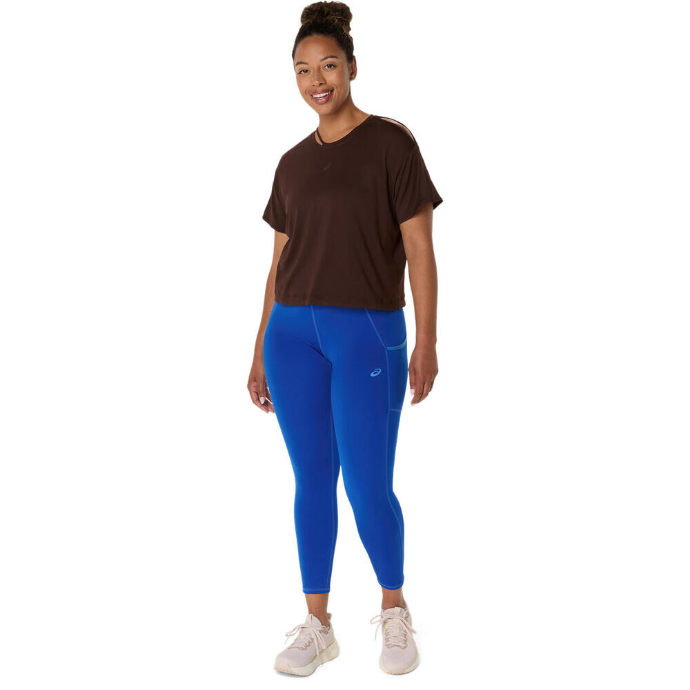 Nagino Flex Short Sleeve Top - Mujer Coffee