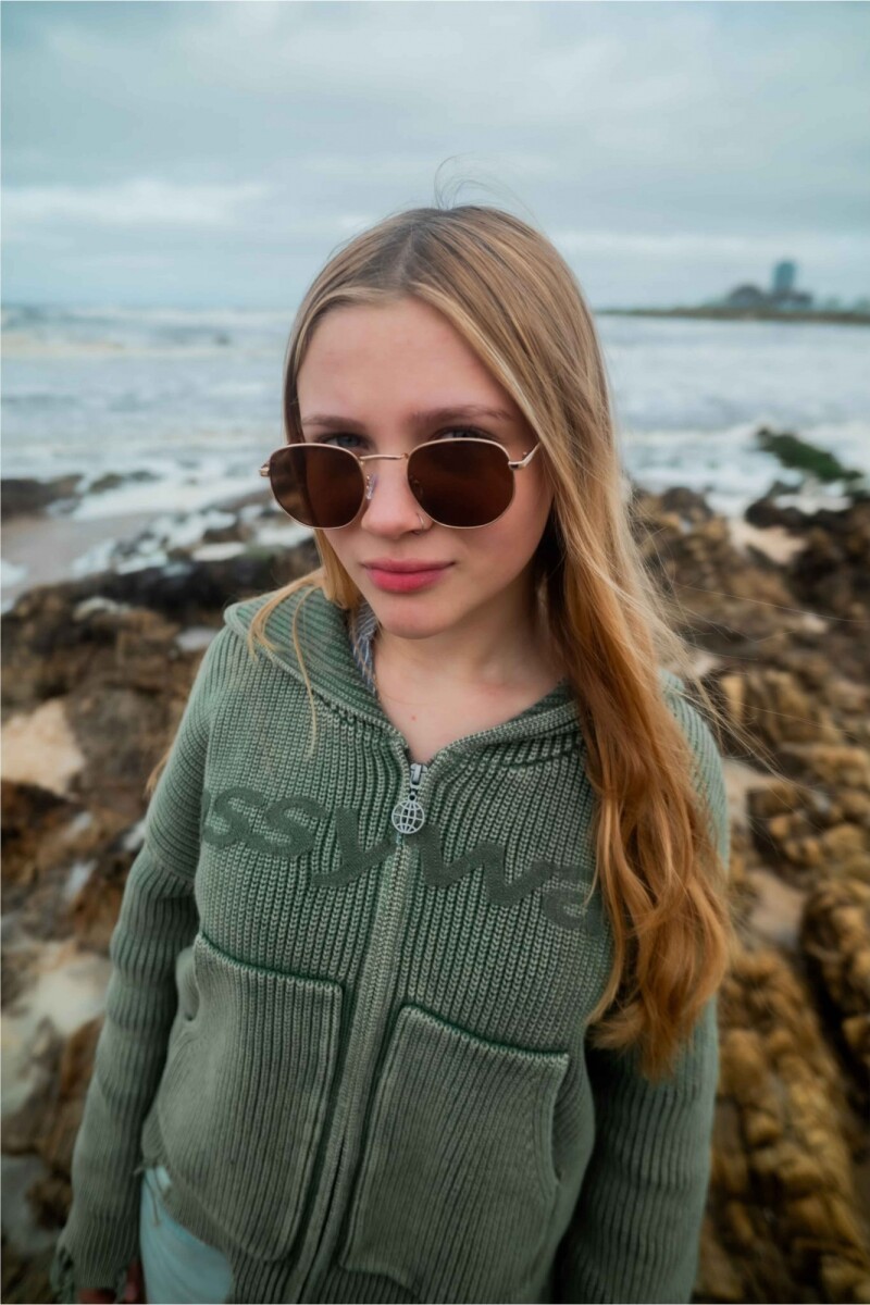 Lentes de Sol Gold Brown GW Lentes De Sol Gold Brown Gw