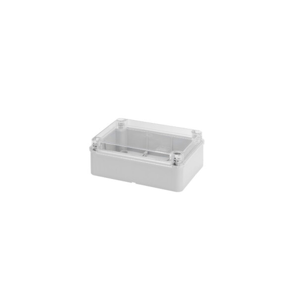 Caja c/tapa transp. c/bisagra IP56 - 380x300x120mm GE4430