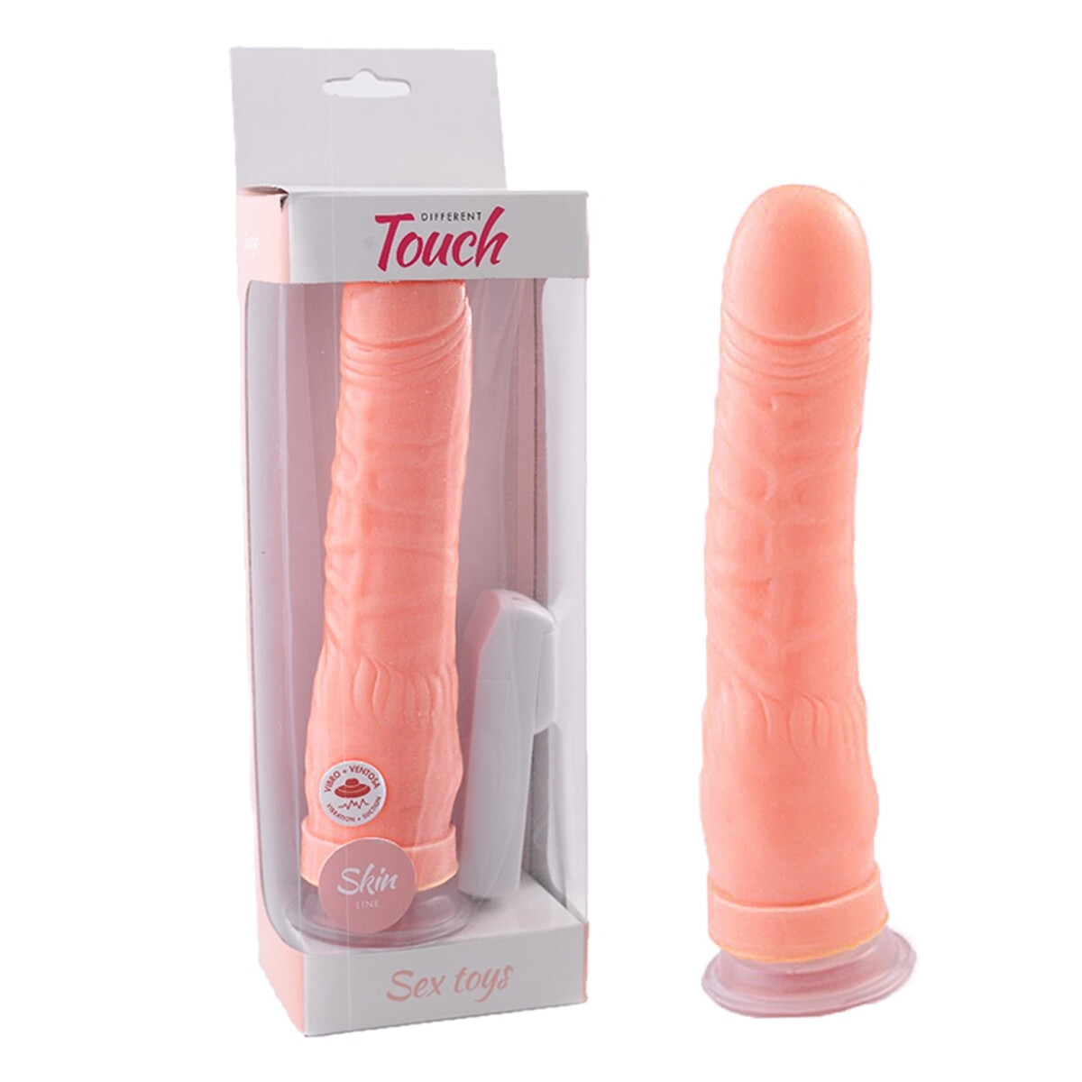 Vibrador Banana Con Ventosa - Piel 