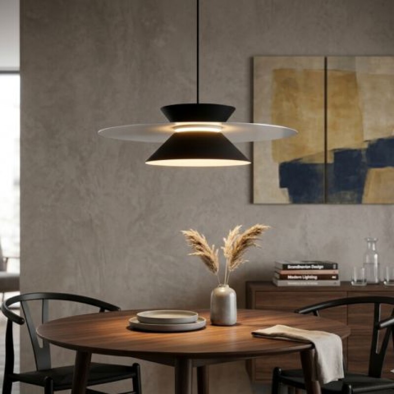 COLGANTE LED NEGRO 12W 2.700K COLGANTE LED NEGRO 12W 2.700K