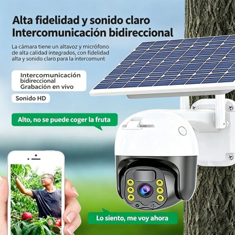 Cámara bidireccional 4G compatible con iOS y Android V01