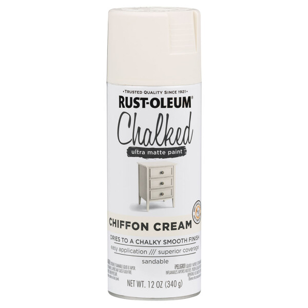 Esmalte Aerosol Tizado 340Gr - Blanco Lino Rust Oleum Crema Gasa Rust Oleum