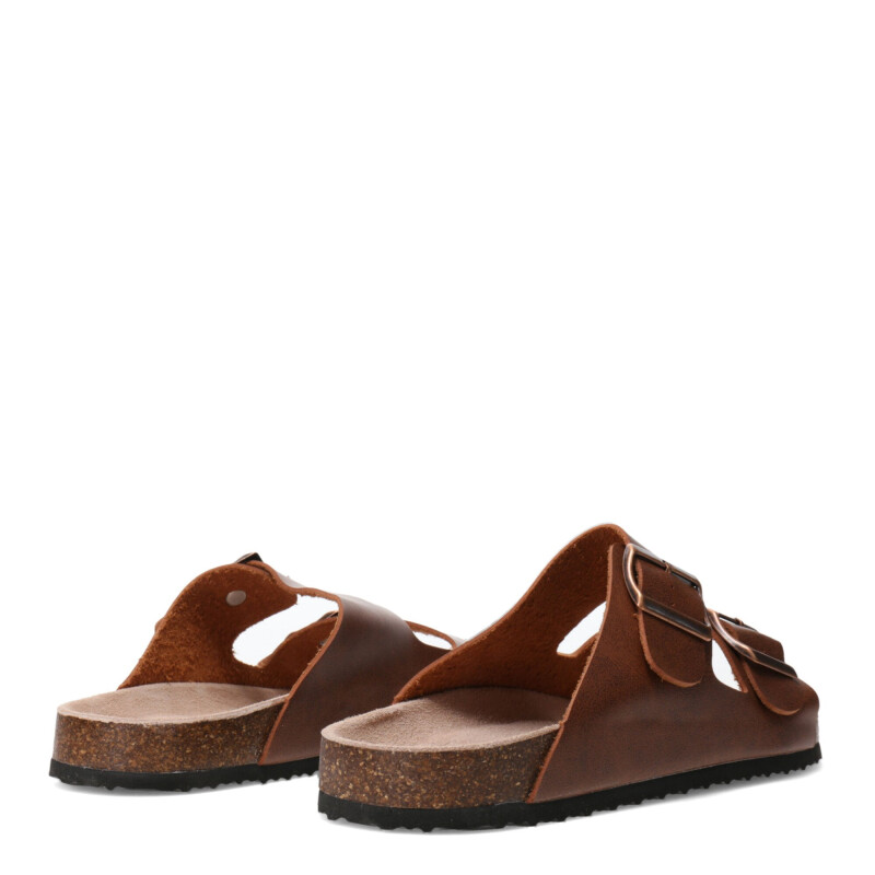 Sandalias de Hombre Branch ROUF con dos bandas Marrón