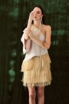 Raphia Skirt Beige