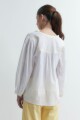 Blusa boho con bordados blanco