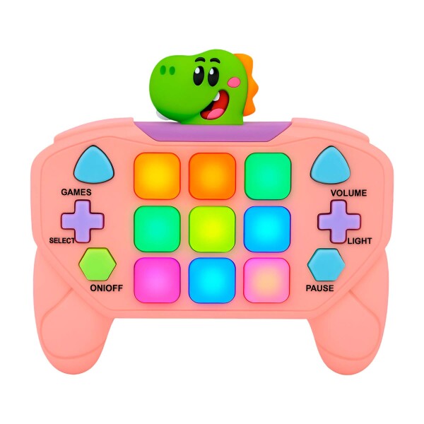 Joystick Consola Interactiva 15 Botones Con Luces Y Sonido DINO ROSA