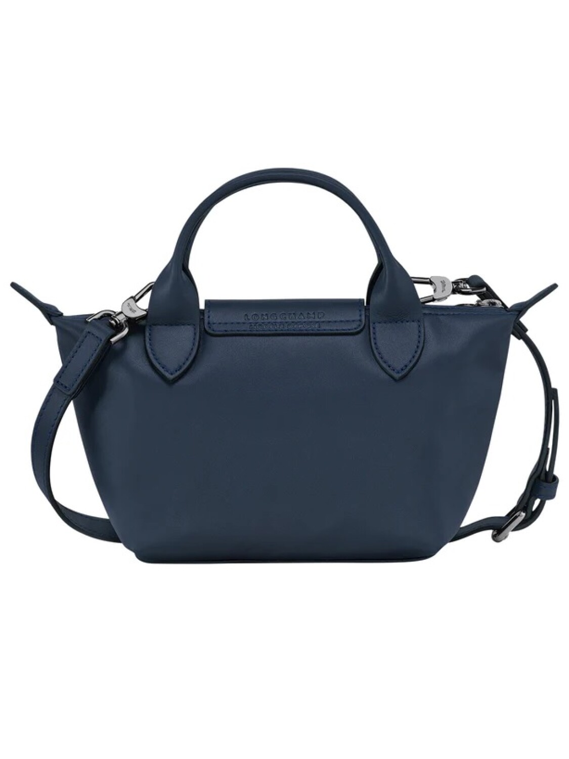 Longchamp -Cartera mini de cuero, Le pliage Xtra Azul