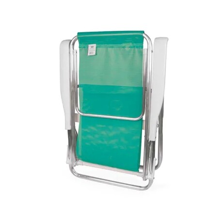 Set X2 Sillas Reclinables 8 Posiciones Aluminio 100Kg PVC Verde