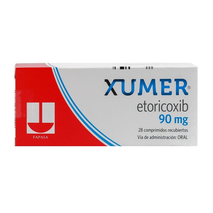 XUMER 90 MG. CJ X 28 COMP. REC. única