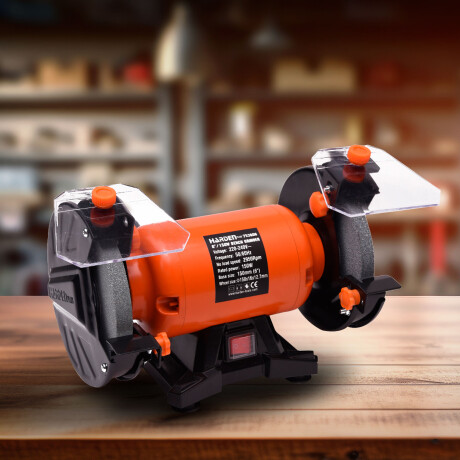 AMOLADORA DE BANCO DE 6/150X16X12.7 MM 150W HARDEN ++ N/a