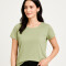 Remera Cordata Verde Grisaceo