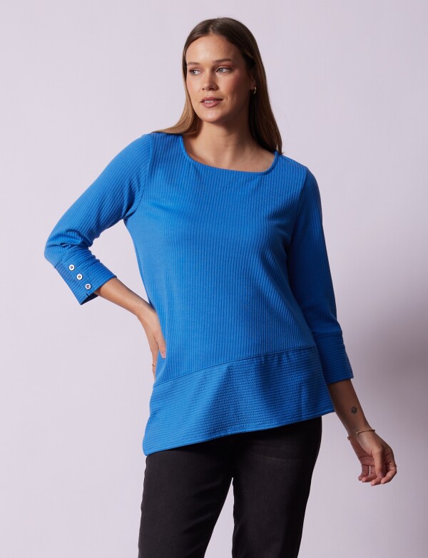 Blusa Tejida CELESTE OSCURO