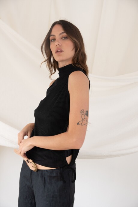 Hole shirt Negro
