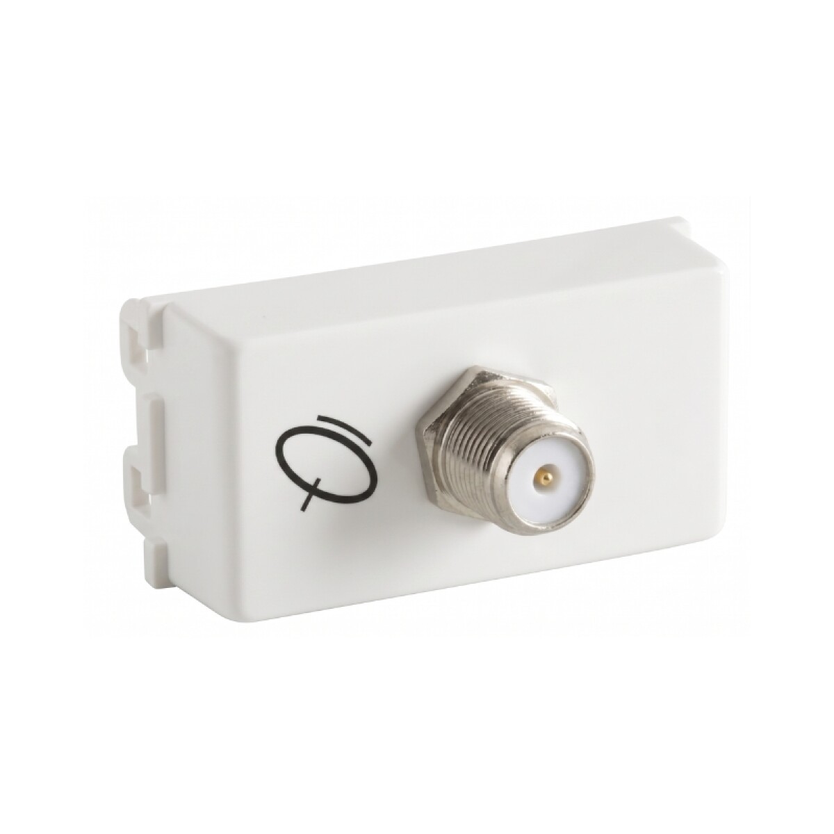 Toma Co-Axial 75 Ohms Atenea Blanco 