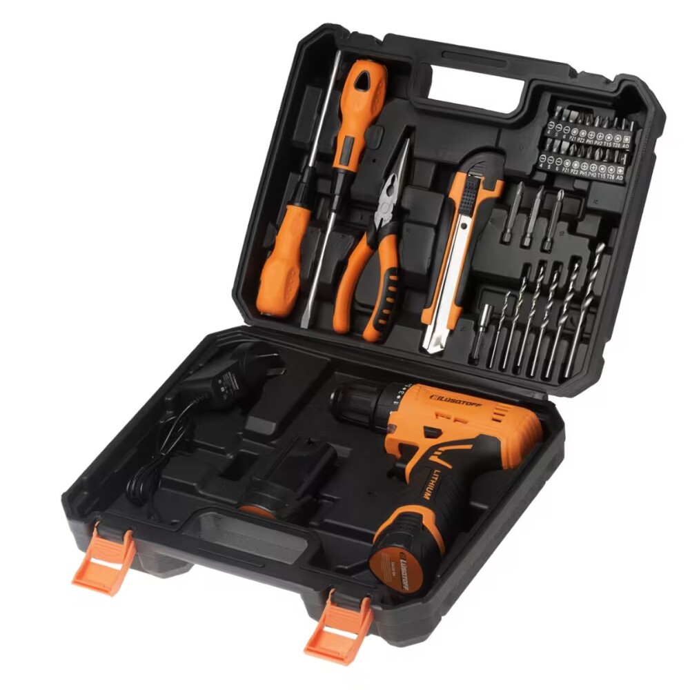 Taladro atornillador a bateria 12V + Accesorios Taladro Atornillador A Bateria 12v + Accesorios