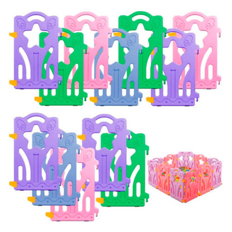 Corral Cerco X12uni Pelotero Pvc 40x60cm + Pelotas ! Violeta