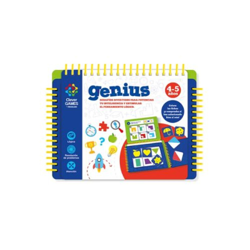 Libro de lógica Genius 4-5 años Imagiland Libro De Lógica Genius 4-5 Años Imagiland