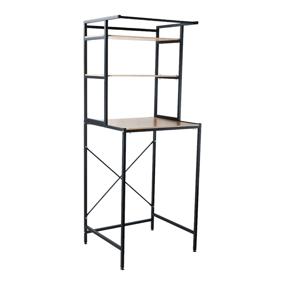 Mueble Hierro y Madera Racks Sobre Lavarropa, Ancho 70cm 